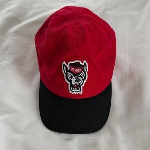 NC STATE Wolfpack Toddler Baseball Hat Red and Black Kids NC State University